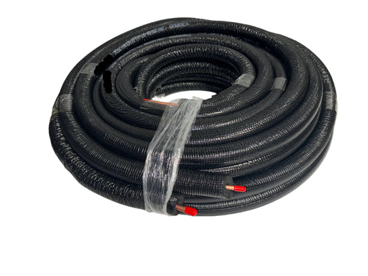 1/4" X 3/8" 50' Line set with 1/2" Polymeric Jacketed Insulation